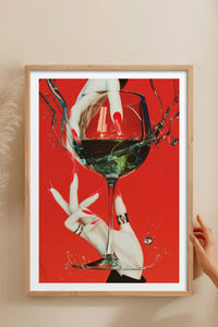 HOMEPACK Ahşap Çerçeveli Tablo Çerçeveli Poster Sanatsal Modern Duvar Dekoru TK-919