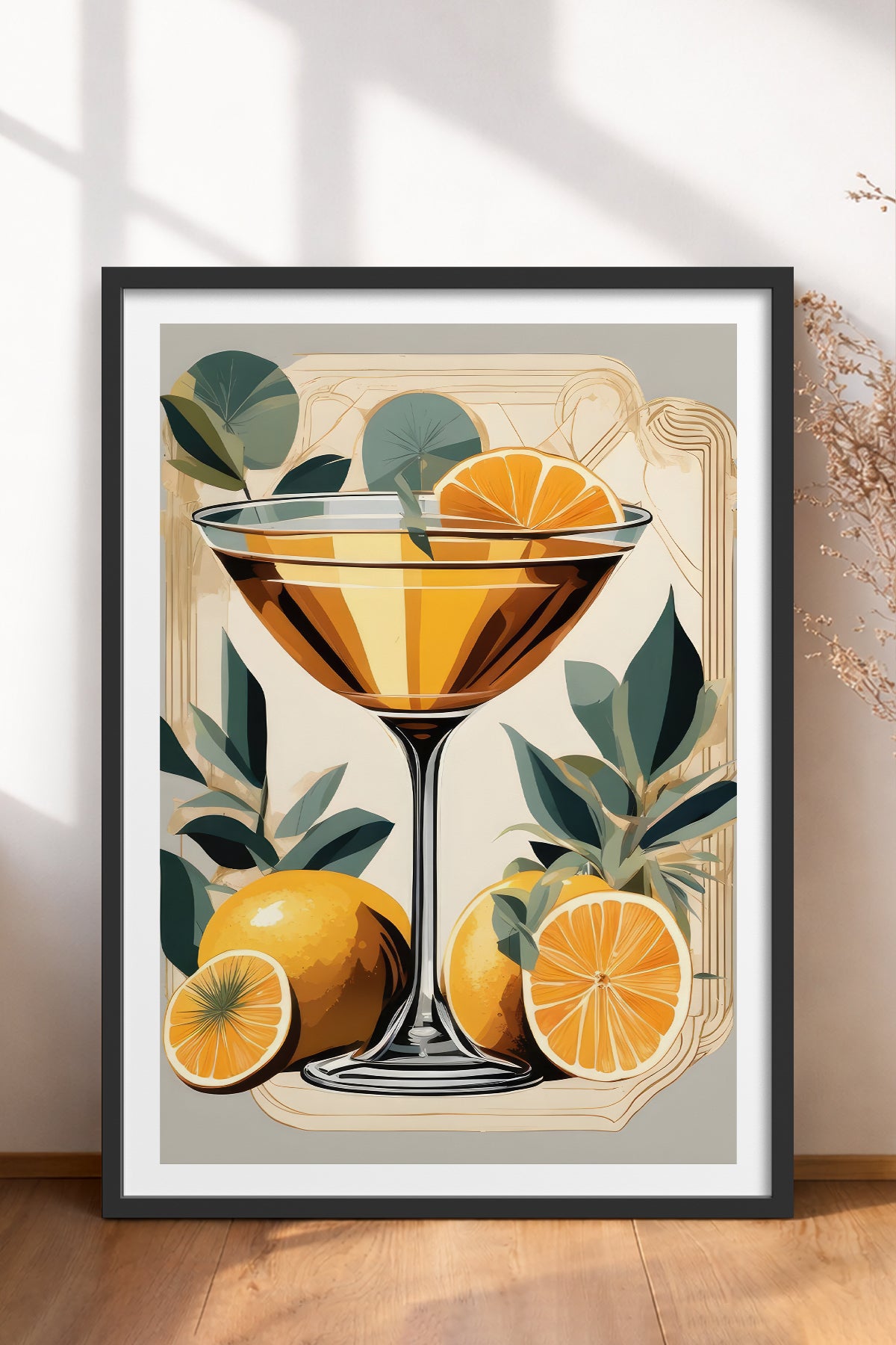 HOMEPACK Ahşap Çerçeveli Tablo Çerçeveli Poster Sanatsal Modern Duvar Dekoru TK-920