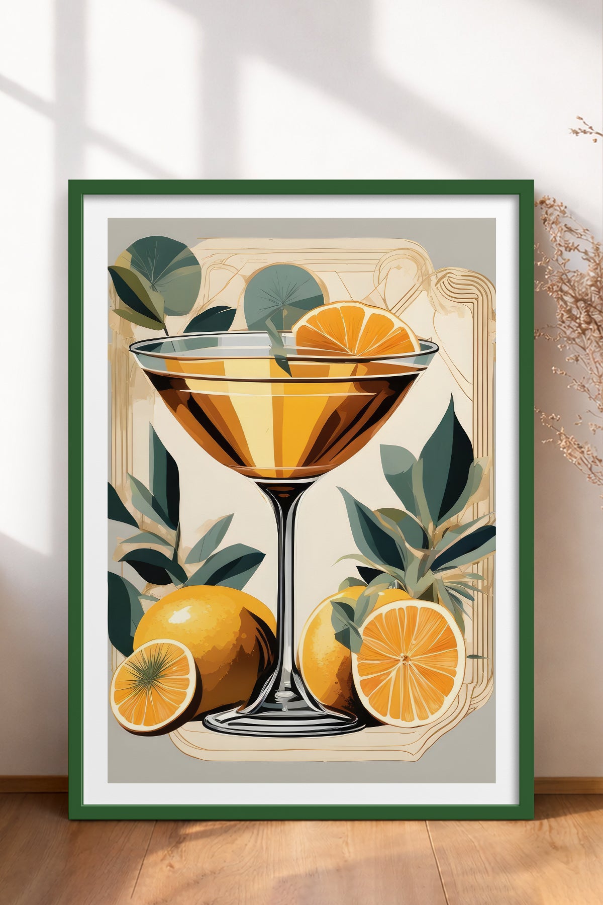 HOMEPACK Ahşap Çerçeveli Tablo Çerçeveli Poster Sanatsal Modern Duvar Dekoru TK-920