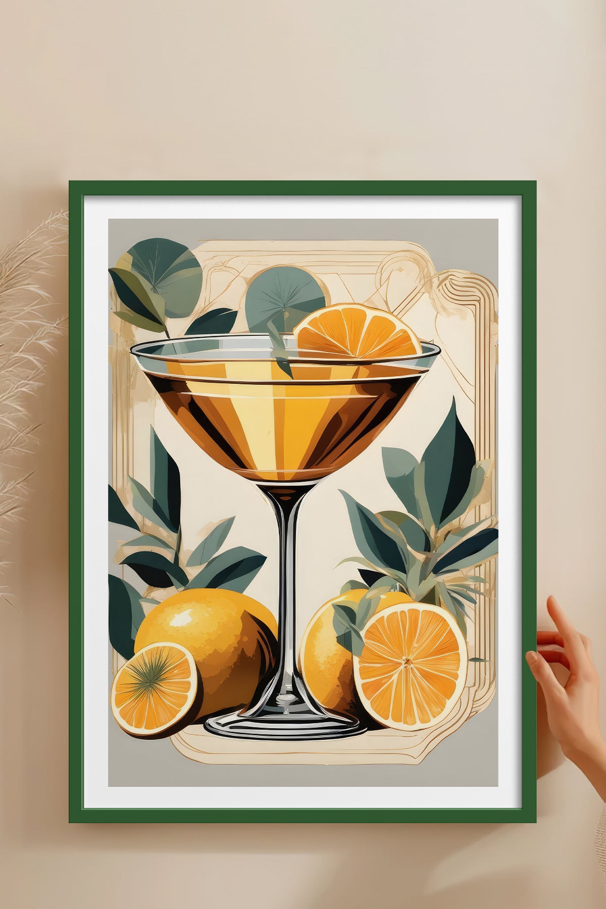 HOMEPACK Ahşap Çerçeveli Tablo Çerçeveli Poster Sanatsal Modern Duvar Dekoru TK-920