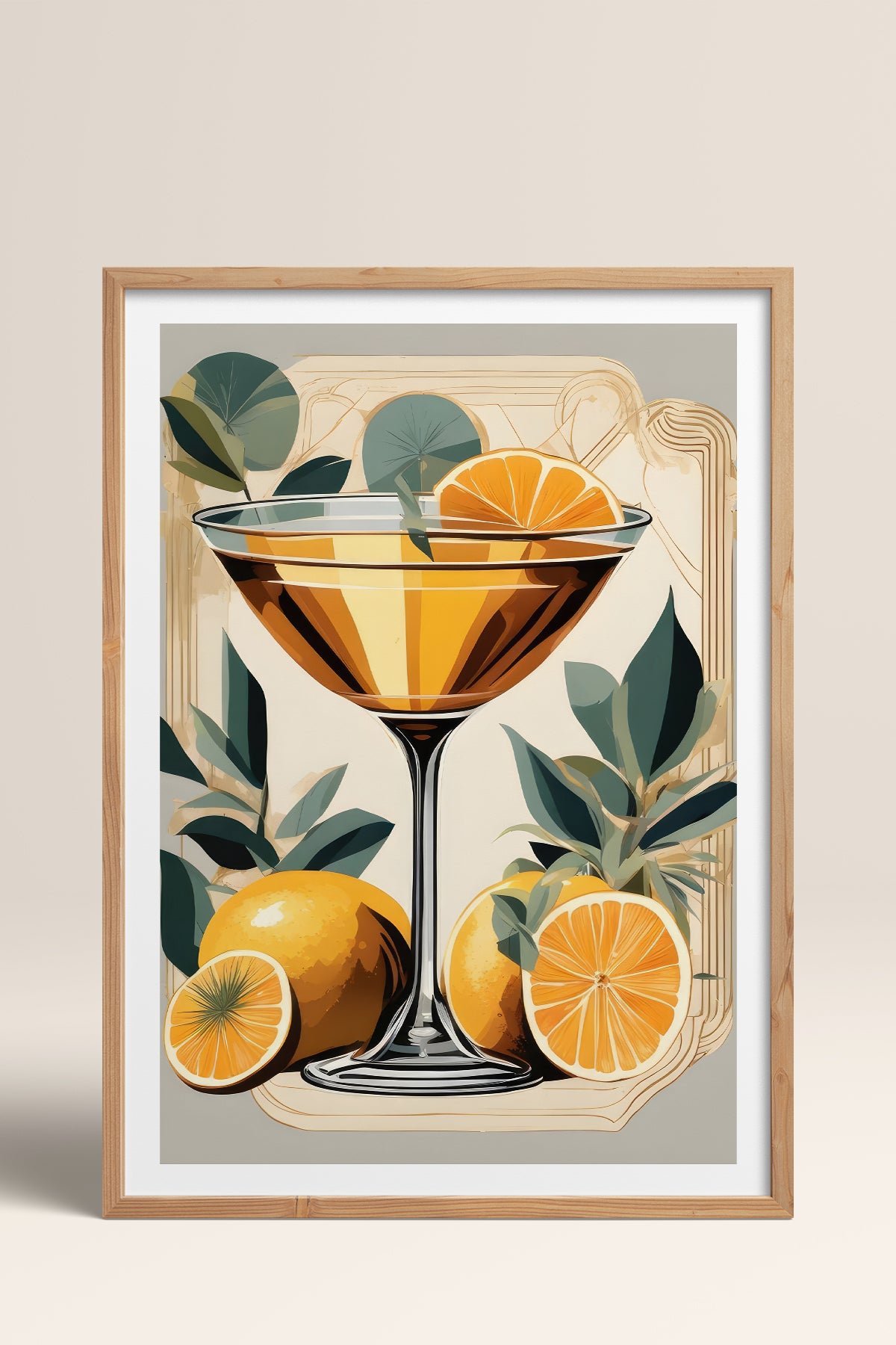 HOMEPACK Ahşap Çerçeveli Tablo Çerçeveli Poster Sanatsal Modern Duvar Dekoru TK-920