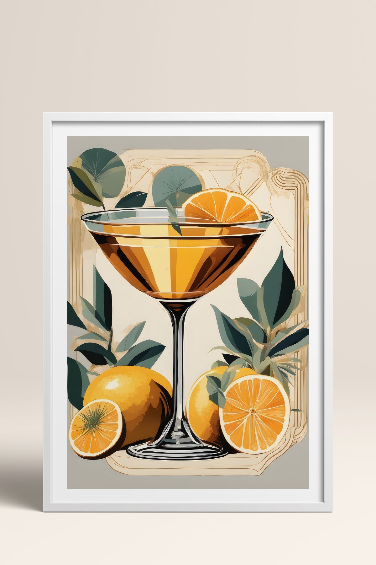 HOMEPACK Ahşap Çerçeveli Tablo Çerçeveli Poster Sanatsal Modern Duvar Dekoru TK-920