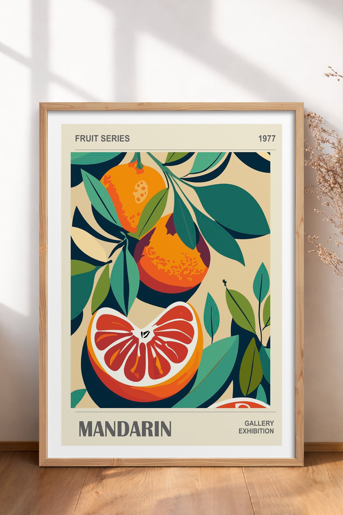 HOMEPACK Ahşap Çerçeveli Tablo Çerçeveli Poster Sanatsal Modern Duvar Dekoru TK-921