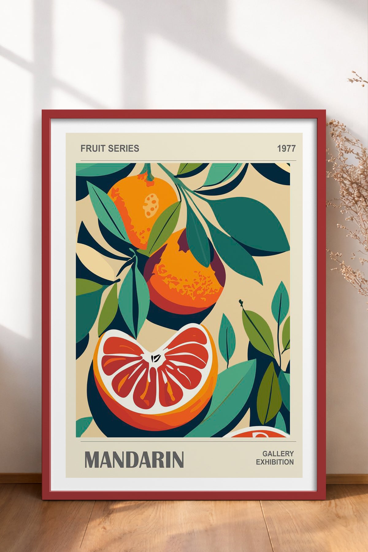 HOMEPACK Ahşap Çerçeveli Tablo Çerçeveli Poster Sanatsal Modern Duvar Dekoru TK-921