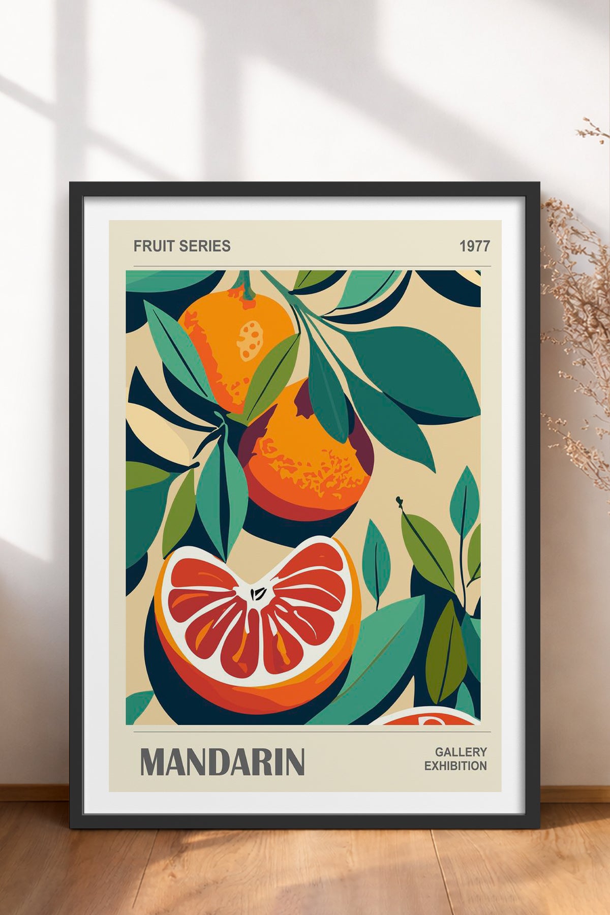 HOMEPACK Ahşap Çerçeveli Tablo Çerçeveli Poster Sanatsal Modern Duvar Dekoru TK-921