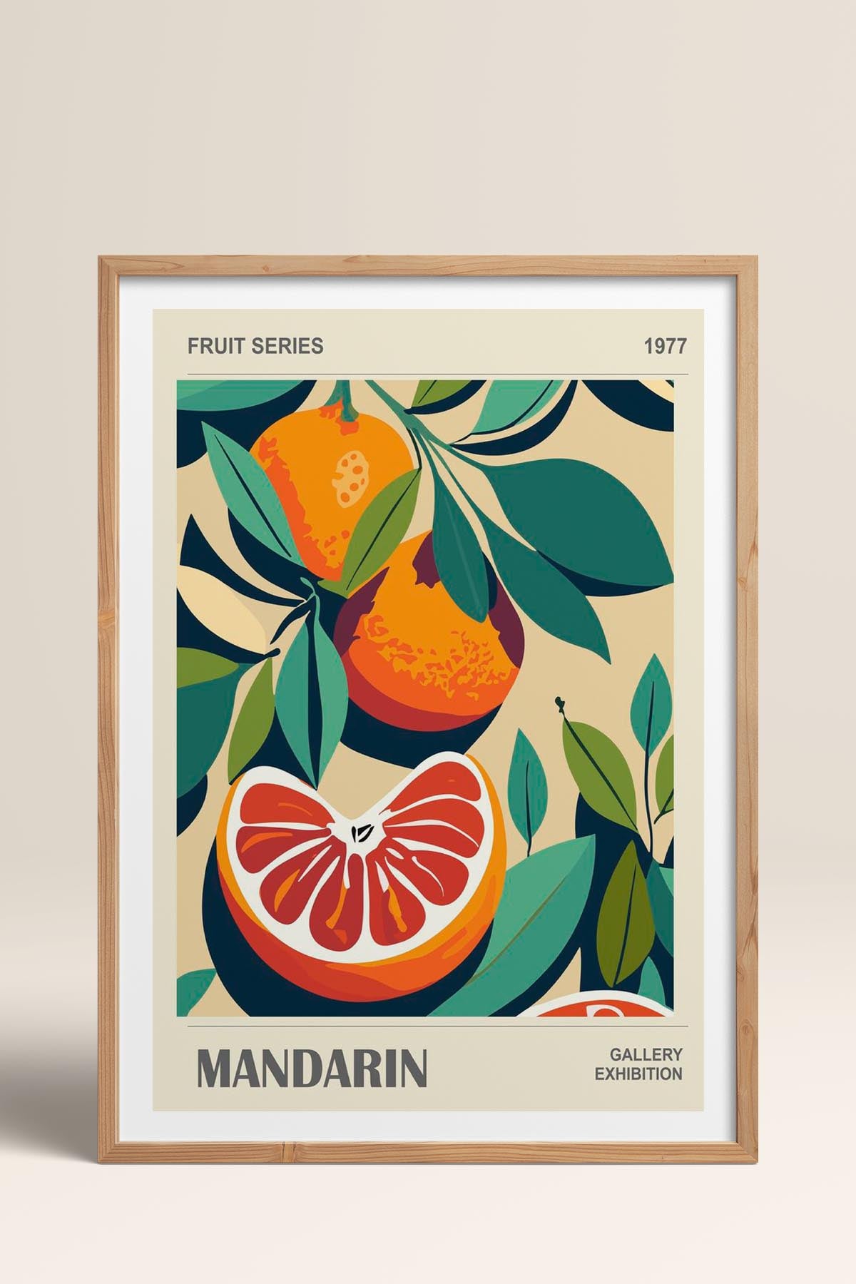 HOMEPACK Ahşap Çerçeveli Tablo Çerçeveli Poster Sanatsal Modern Duvar Dekoru TK-921