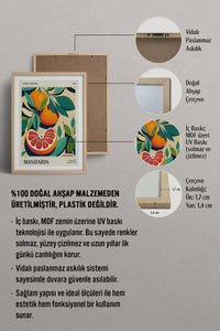 HOMEPACK Ahşap Çerçeveli Tablo Çerçeveli Poster Sanatsal Modern Duvar Dekoru TK-921