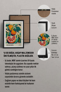 HOMEPACK Ahşap Çerçeveli Tablo Çerçeveli Poster Sanatsal Modern Duvar Dekoru TK-921