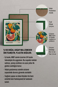 HOMEPACK Ahşap Çerçeveli Tablo Çerçeveli Poster Sanatsal Modern Duvar Dekoru TK-921