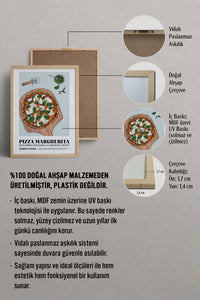HOMEPACK Ahşap Çerçeveli Tablo Çerçeveli Poster Sanatsal Modern Duvar Dekoru TK-922