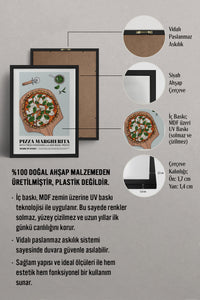 HOMEPACK Ahşap Çerçeveli Tablo Çerçeveli Poster Sanatsal Modern Duvar Dekoru TK-922