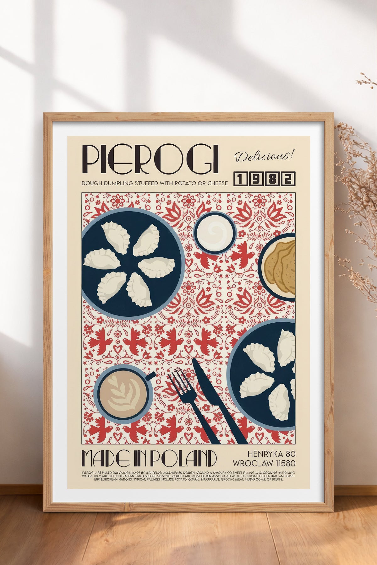 HOMEPACK Ahşap Çerçeveli Tablo Çerçeveli Poster Sanatsal Modern Duvar Dekoru TK-923