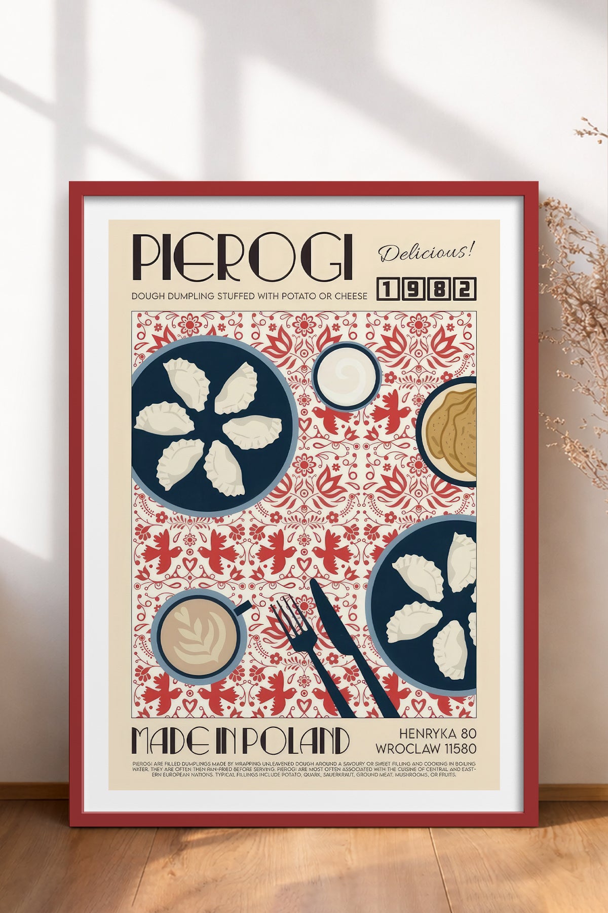 HOMEPACK Ahşap Çerçeveli Tablo Çerçeveli Poster Sanatsal Modern Duvar Dekoru TK-923
