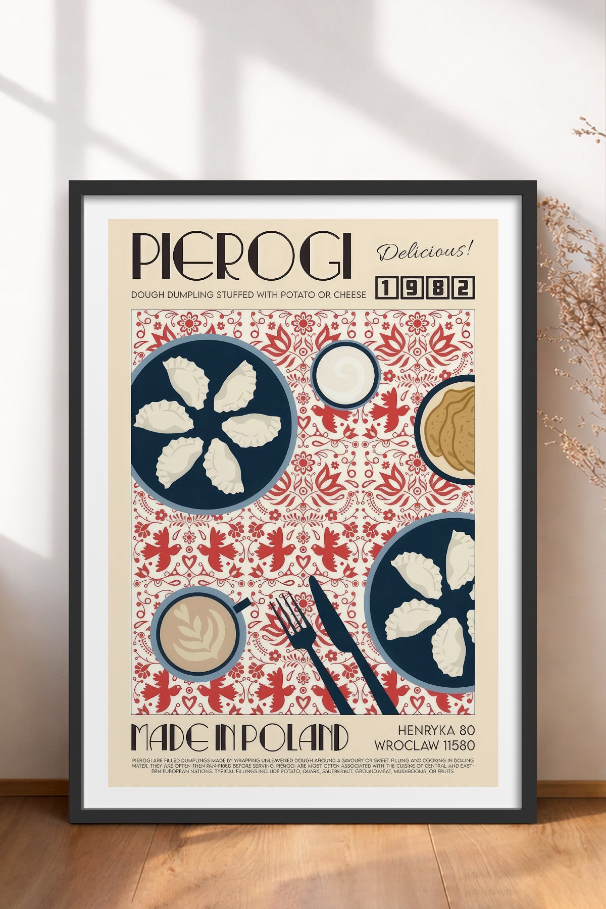 HOMEPACK Ahşap Çerçeveli Tablo Çerçeveli Poster Sanatsal Modern Duvar Dekoru TK-923