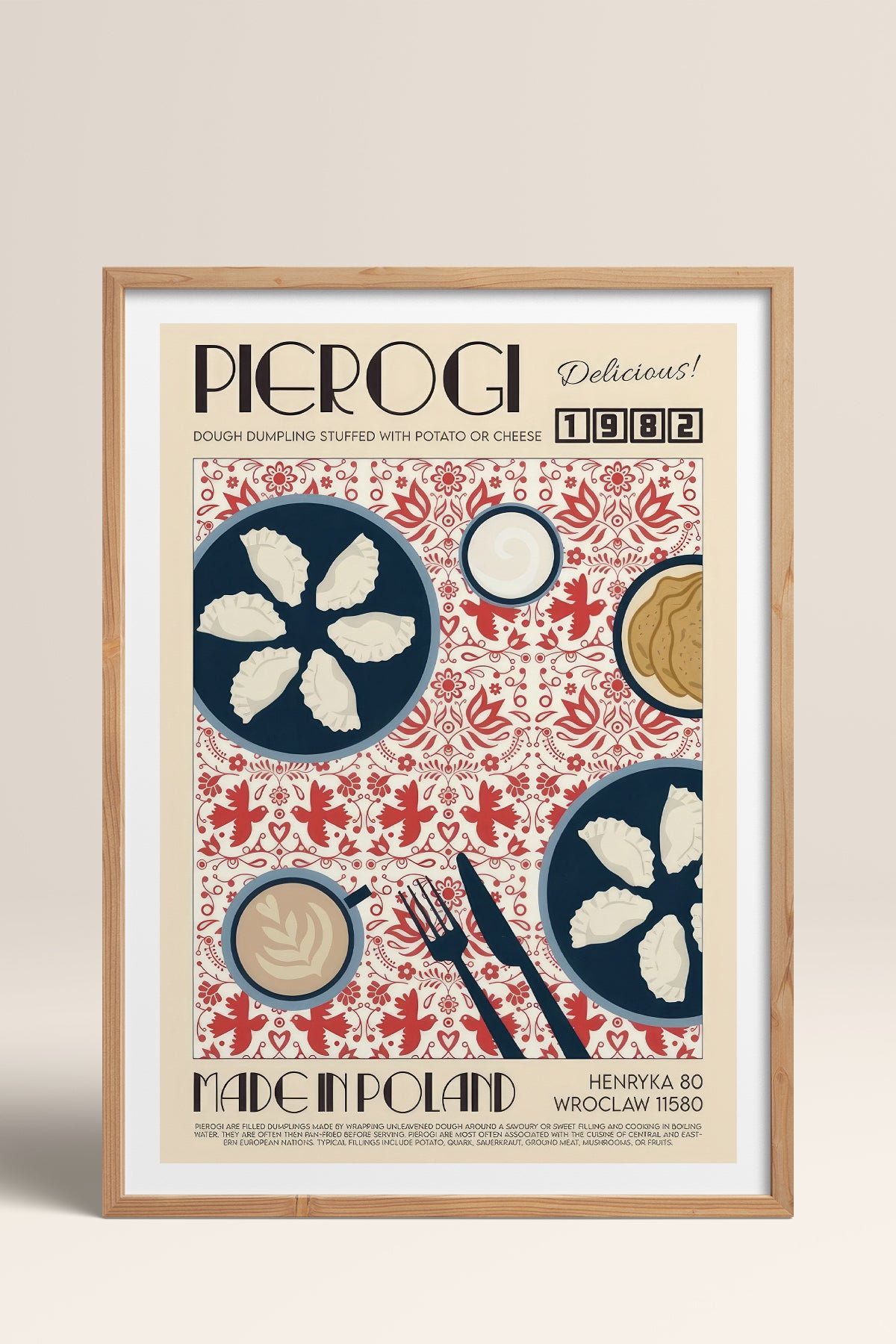 HOMEPACK Ahşap Çerçeveli Tablo Çerçeveli Poster Sanatsal Modern Duvar Dekoru TK-923