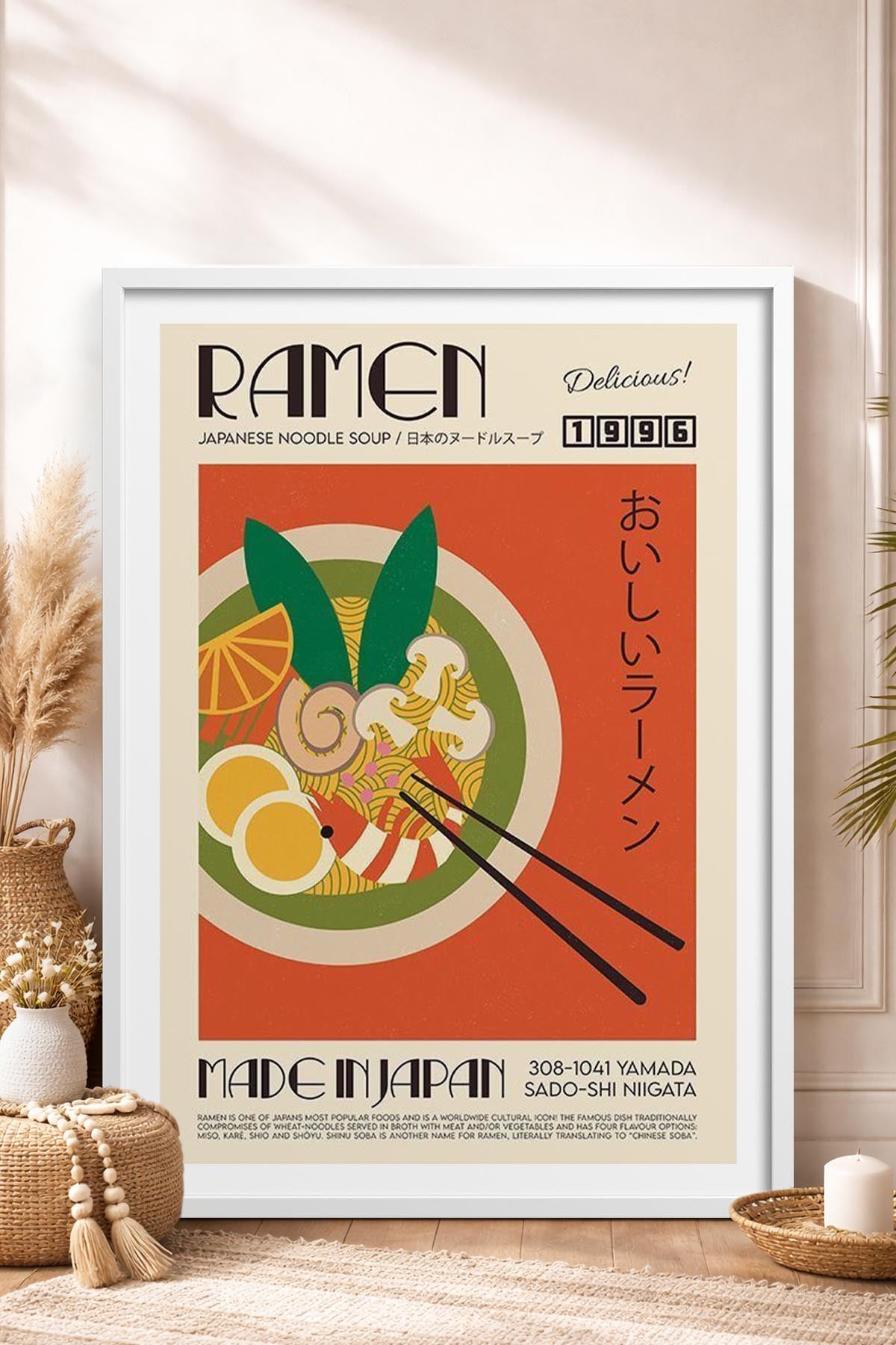 HOMEPACK Ahşap Çerçeveli Tablo Çerçeveli Poster Sanatsal Modern Duvar Dekoru TK-924