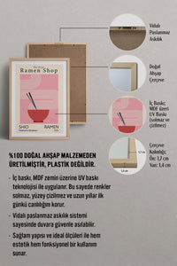 HOMEPACK Ahşap Çerçeveli Tablo Çerçeveli Poster Sanatsal Modern Duvar Dekoru TK-925