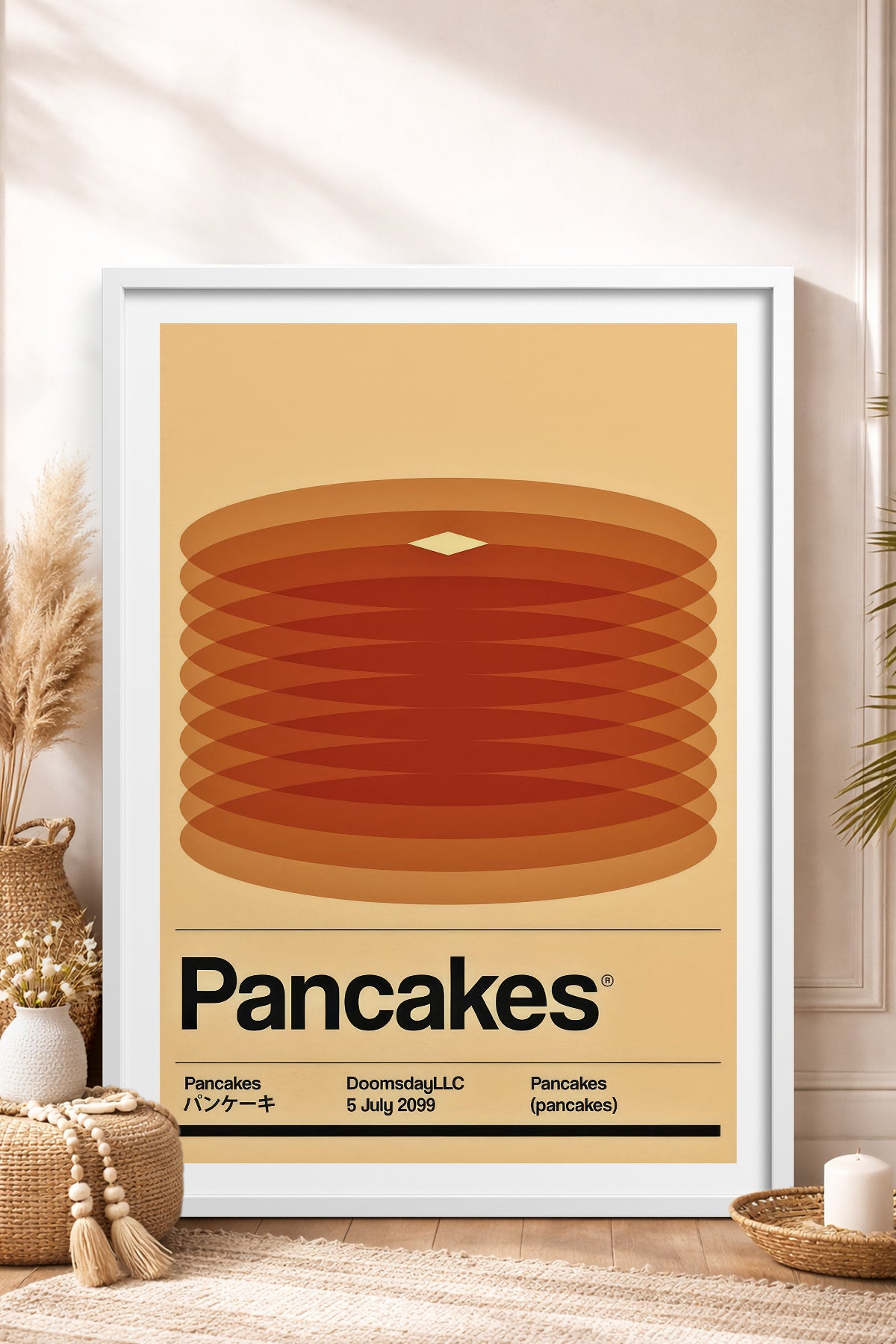 HOMEPACK Ahşap Çerçeveli Tablo Çerçeveli Poster Sanatsal Modern Duvar Dekoru TK-927