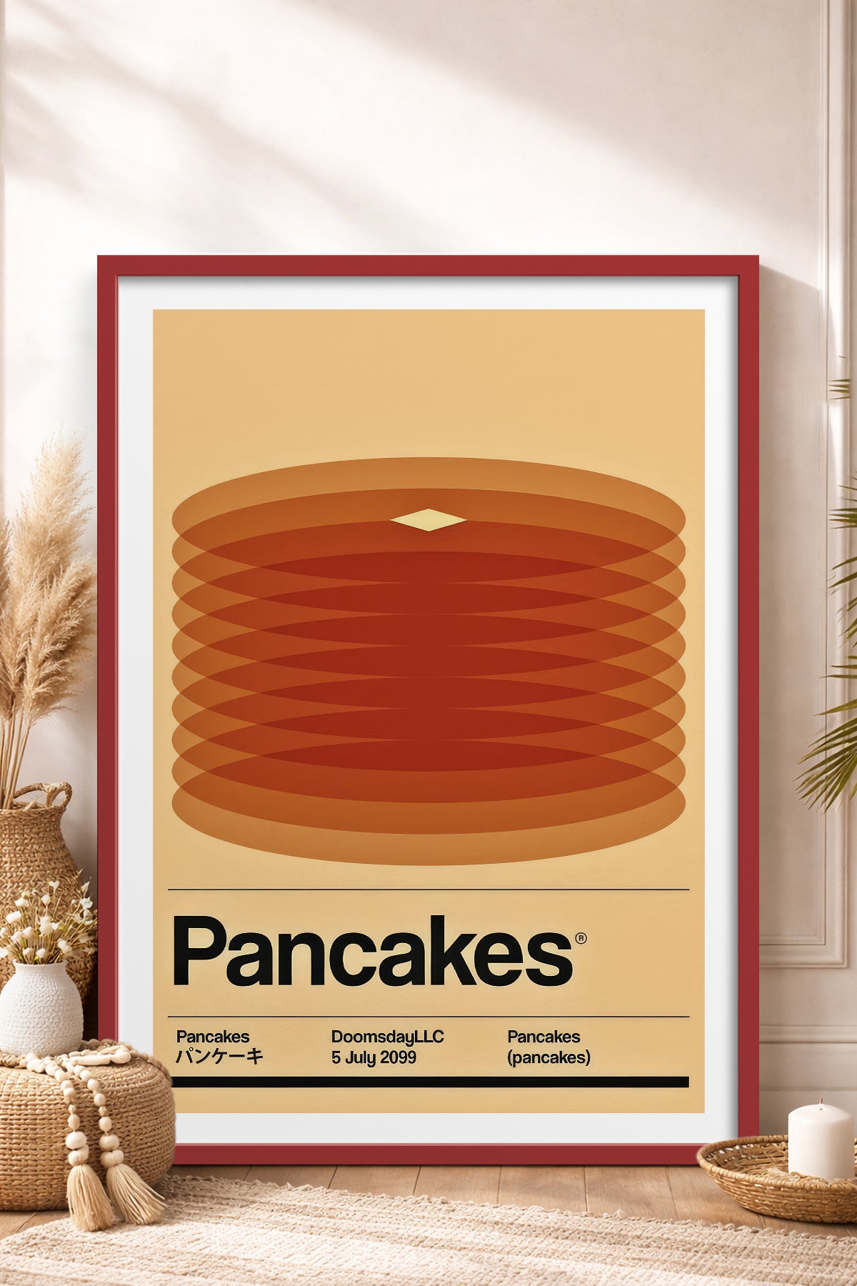 HOMEPACK Ahşap Çerçeveli Tablo Çerçeveli Poster Sanatsal Modern Duvar Dekoru TK-927
