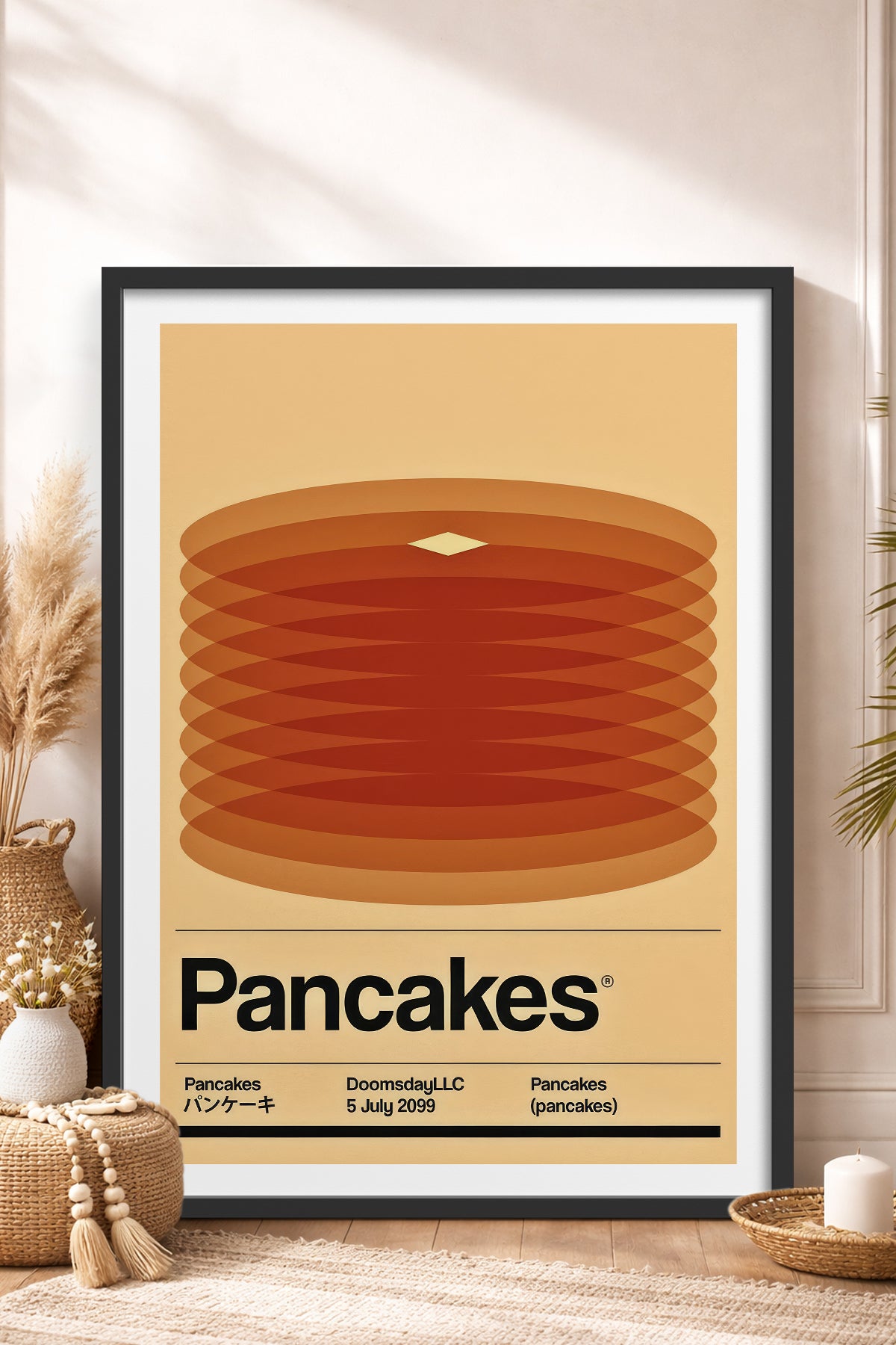 HOMEPACK Ahşap Çerçeveli Tablo Çerçeveli Poster Sanatsal Modern Duvar Dekoru TK-927