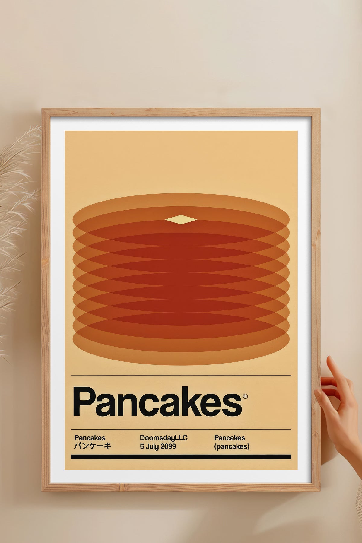 HOMEPACK Ahşap Çerçeveli Tablo Çerçeveli Poster Sanatsal Modern Duvar Dekoru TK-927