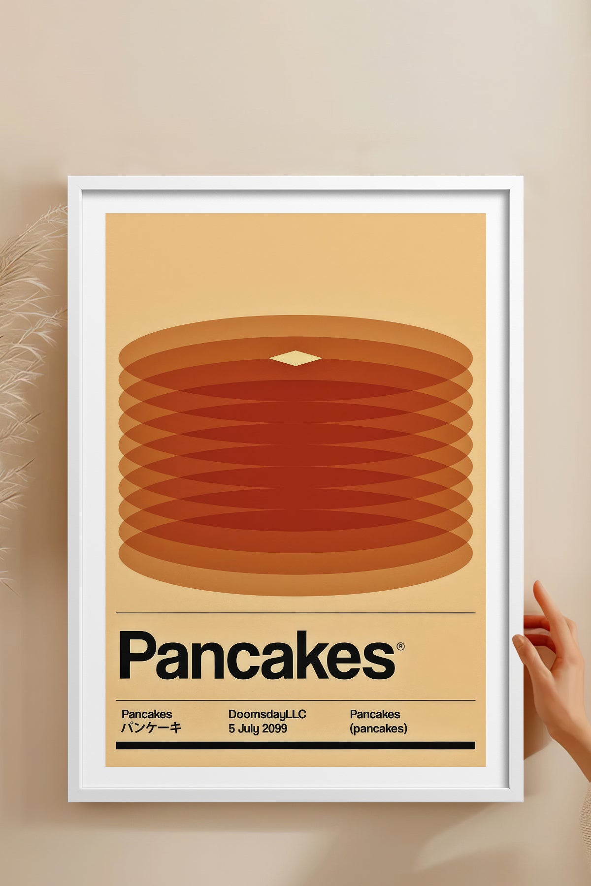 HOMEPACK Ahşap Çerçeveli Tablo Çerçeveli Poster Sanatsal Modern Duvar Dekoru TK-927