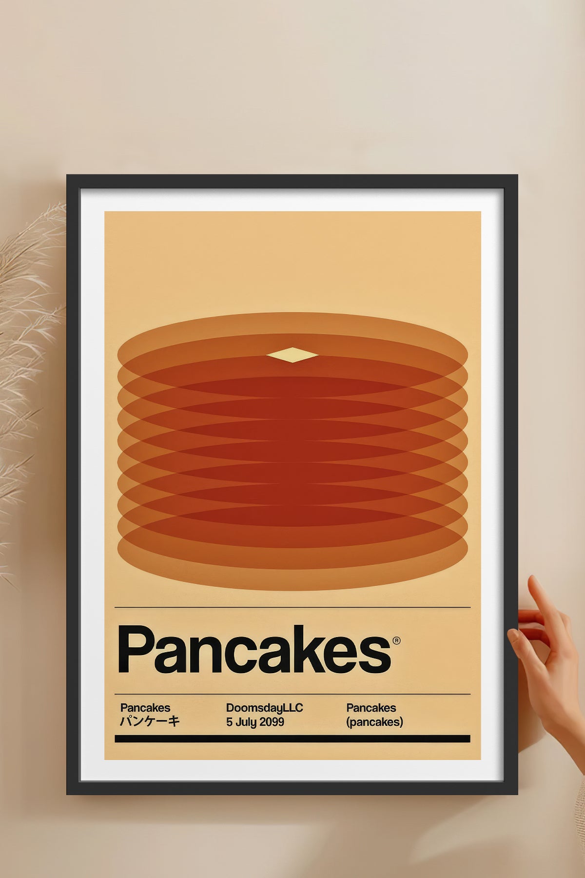 HOMEPACK Ahşap Çerçeveli Tablo Çerçeveli Poster Sanatsal Modern Duvar Dekoru TK-927