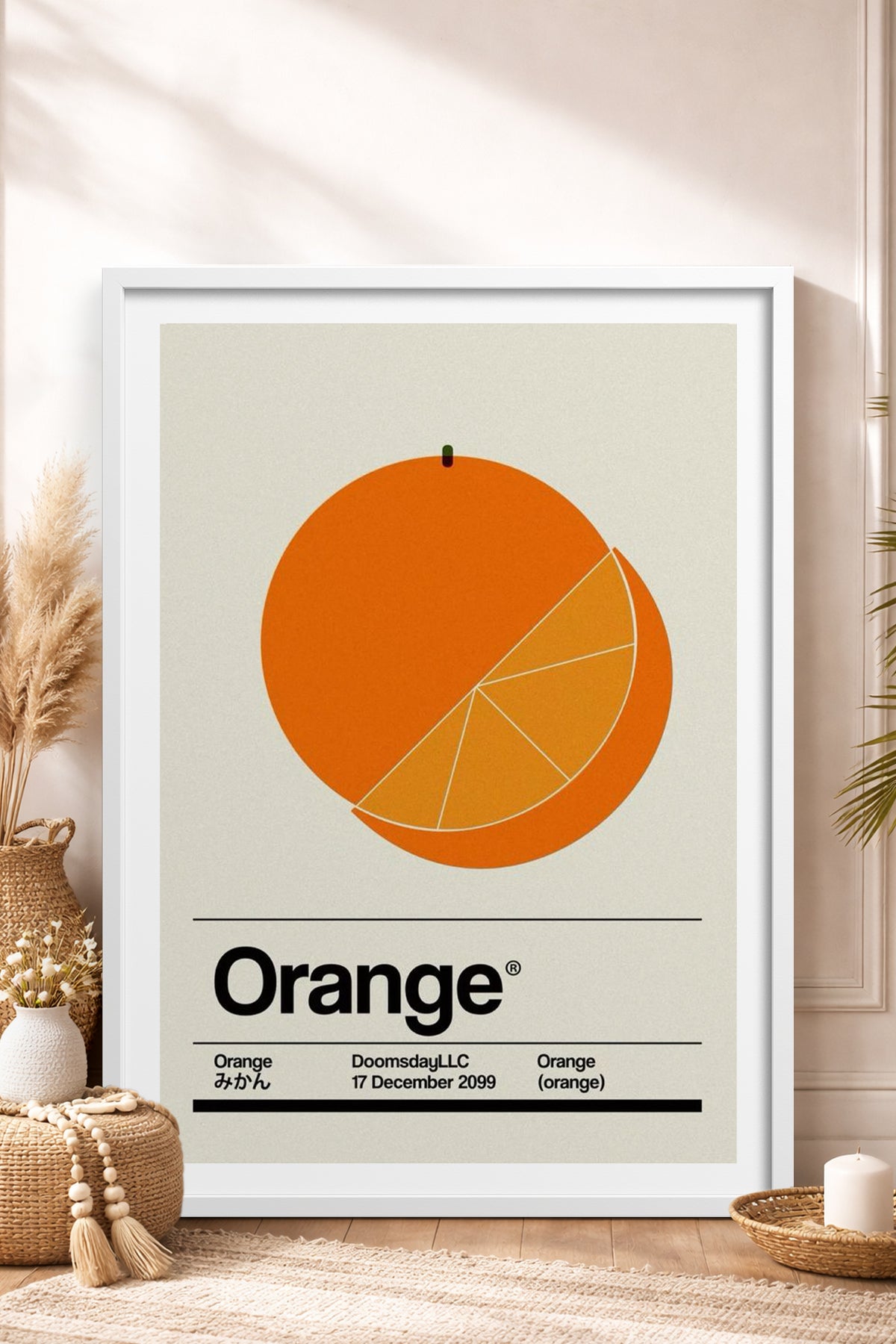 HOMEPACK Ahşap Çerçeveli Tablo Çerçeveli Poster Sanatsal Modern Duvar Dekoru TK-928