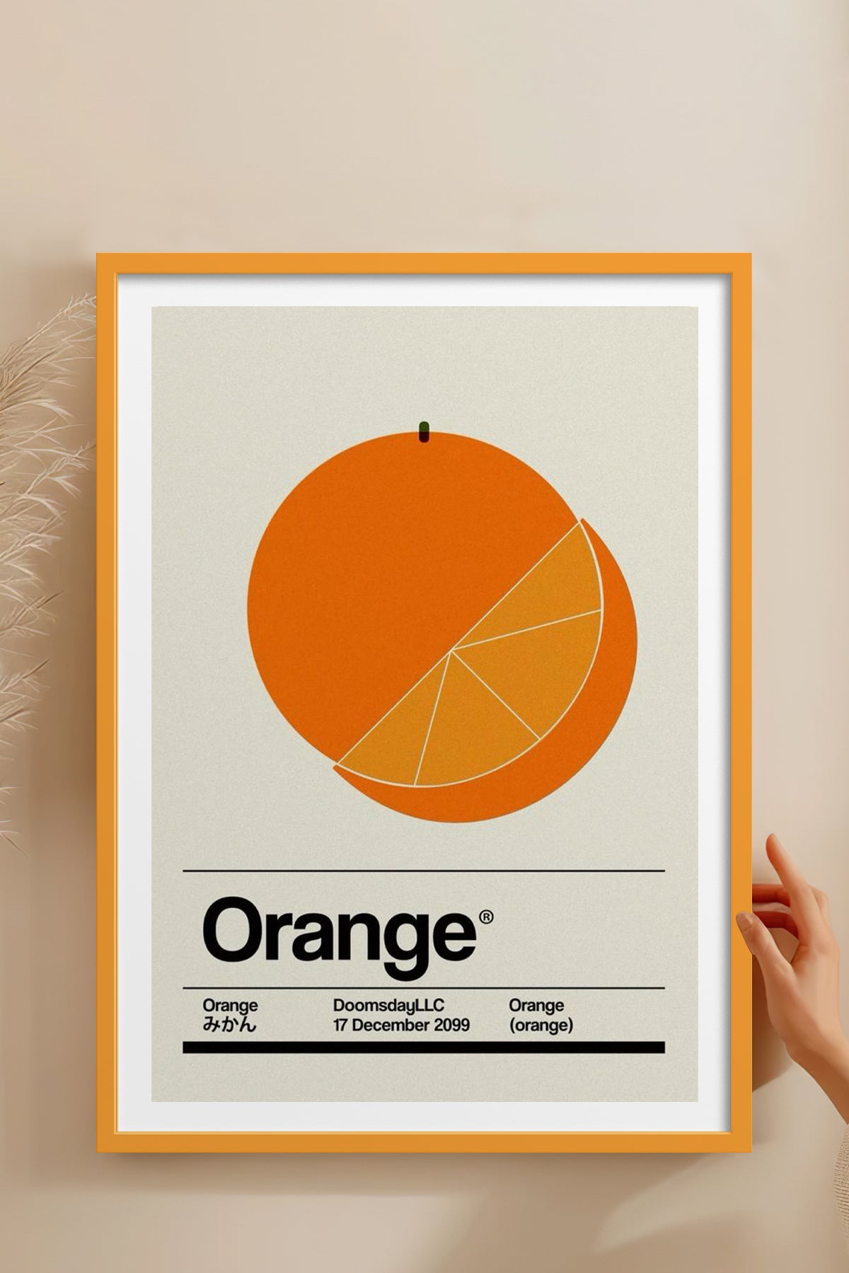 HOMEPACK Ahşap Çerçeveli Tablo Çerçeveli Poster Sanatsal Modern Duvar Dekoru TK-928