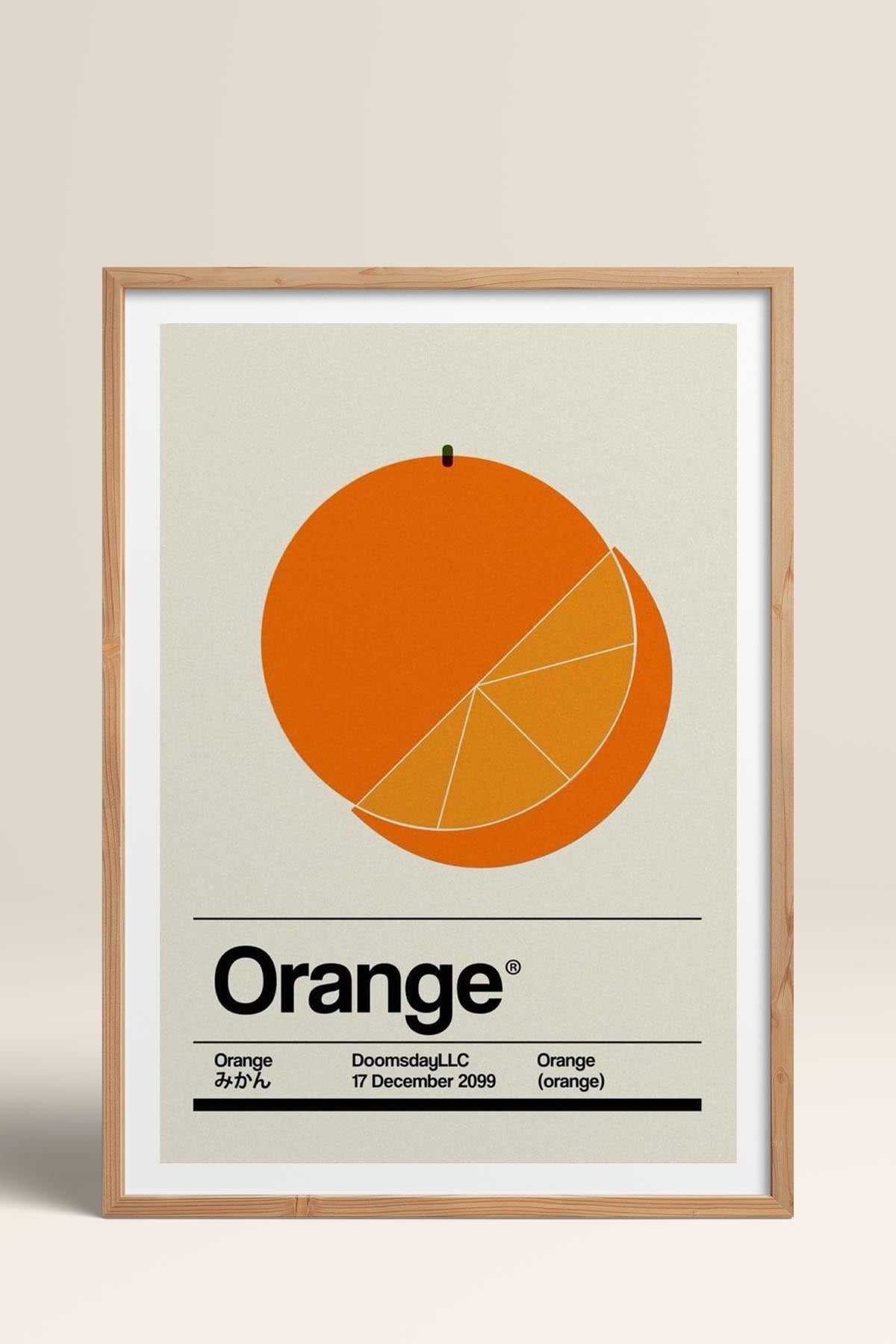 HOMEPACK Ahşap Çerçeveli Tablo Çerçeveli Poster Sanatsal Modern Duvar Dekoru TK-928