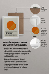 HOMEPACK Ahşap Çerçeveli Tablo Çerçeveli Poster Sanatsal Modern Duvar Dekoru TK-928