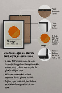 HOMEPACK Ahşap Çerçeveli Tablo Çerçeveli Poster Sanatsal Modern Duvar Dekoru TK-928