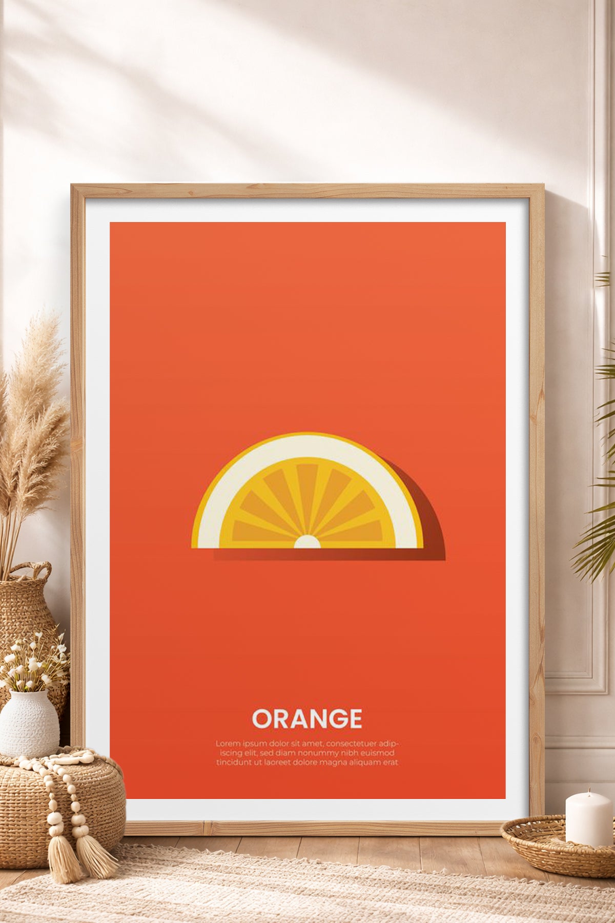 HOMEPACK Ahşap Çerçeveli Tablo Çerçeveli Poster Sanatsal Modern Duvar Dekoru TK-929