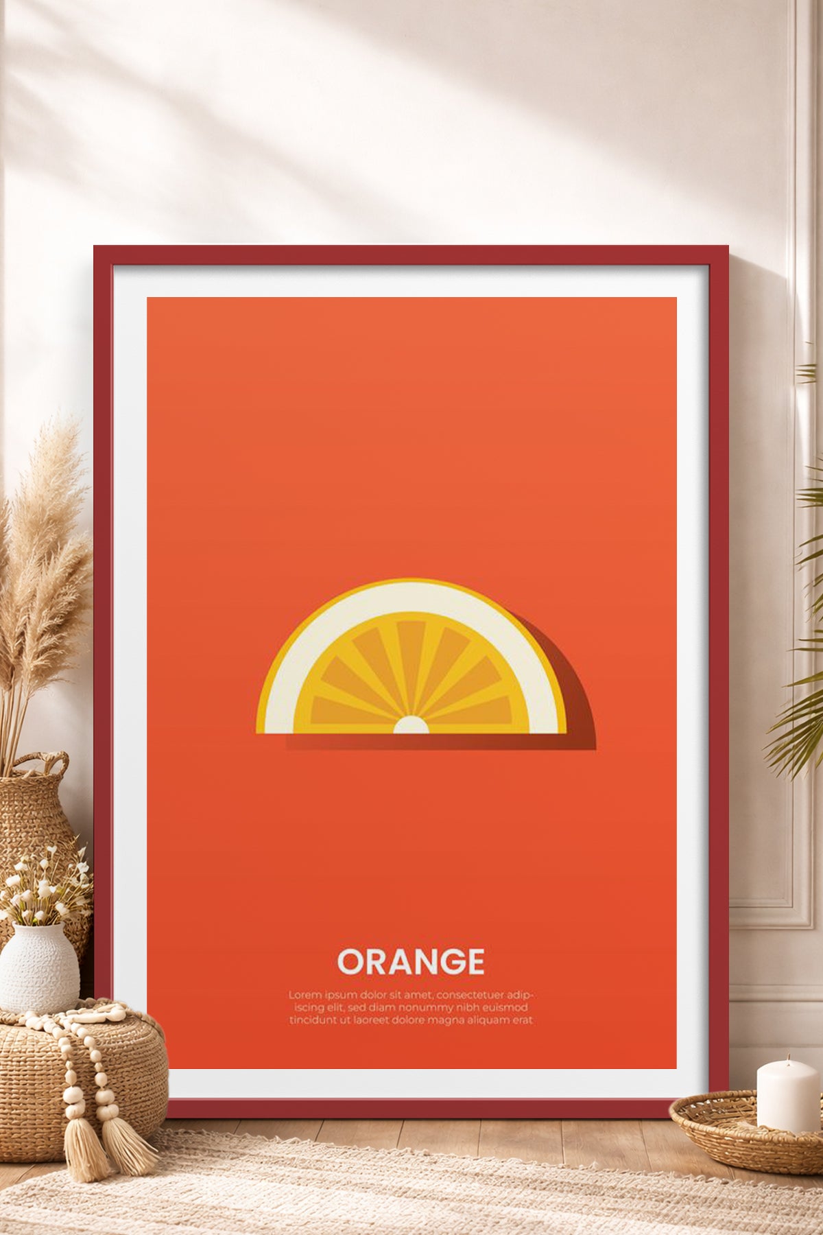 HOMEPACK Ahşap Çerçeveli Tablo Çerçeveli Poster Sanatsal Modern Duvar Dekoru TK-929