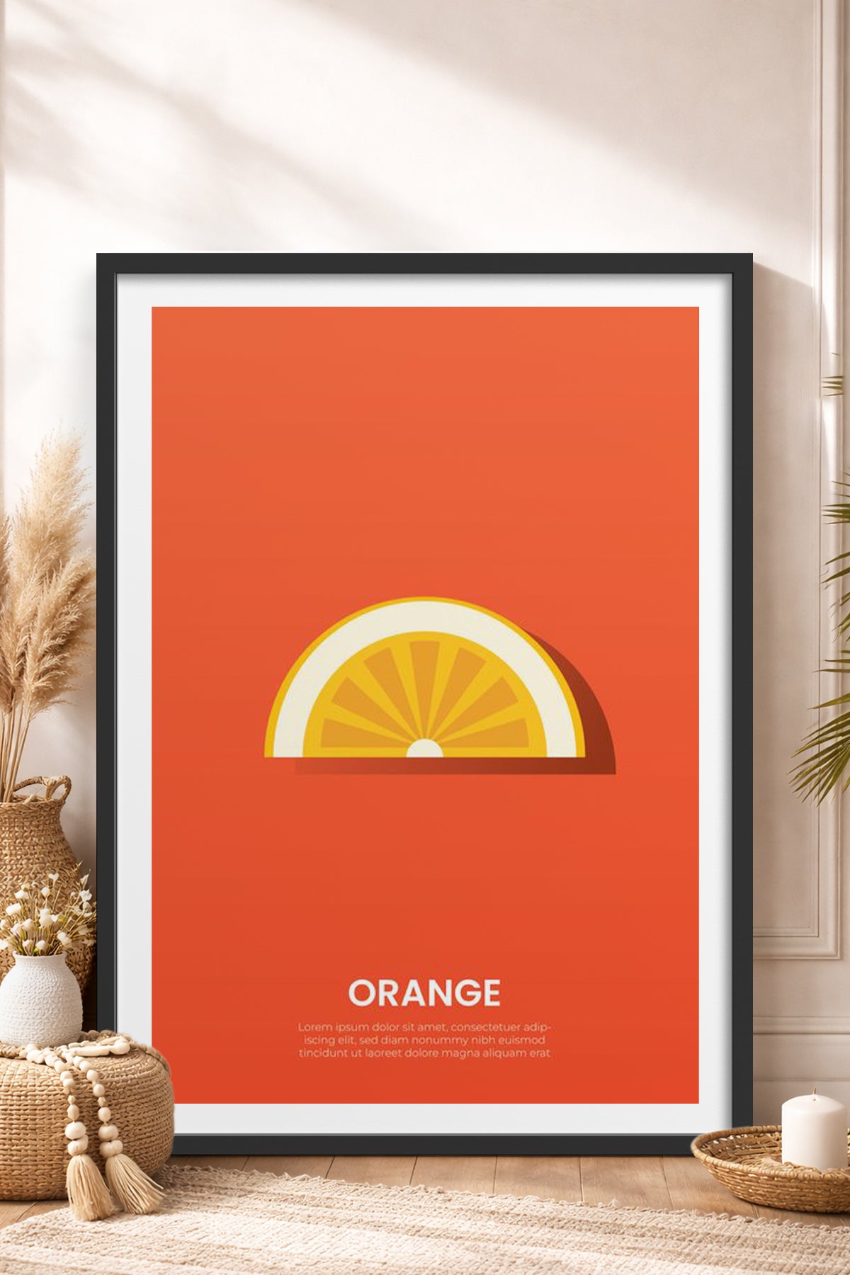 HOMEPACK Ahşap Çerçeveli Tablo Çerçeveli Poster Sanatsal Modern Duvar Dekoru TK-929