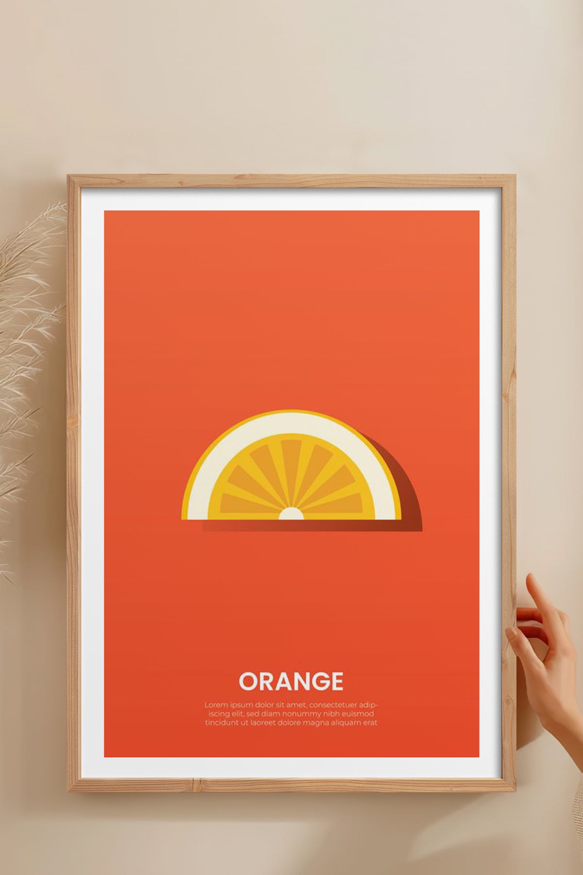 HOMEPACK Ahşap Çerçeveli Tablo Çerçeveli Poster Sanatsal Modern Duvar Dekoru TK-929