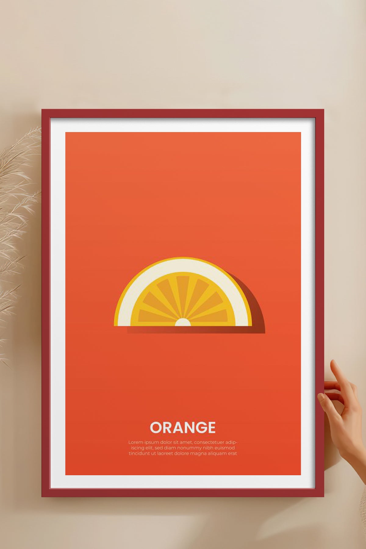 HOMEPACK Ahşap Çerçeveli Tablo Çerçeveli Poster Sanatsal Modern Duvar Dekoru TK-929