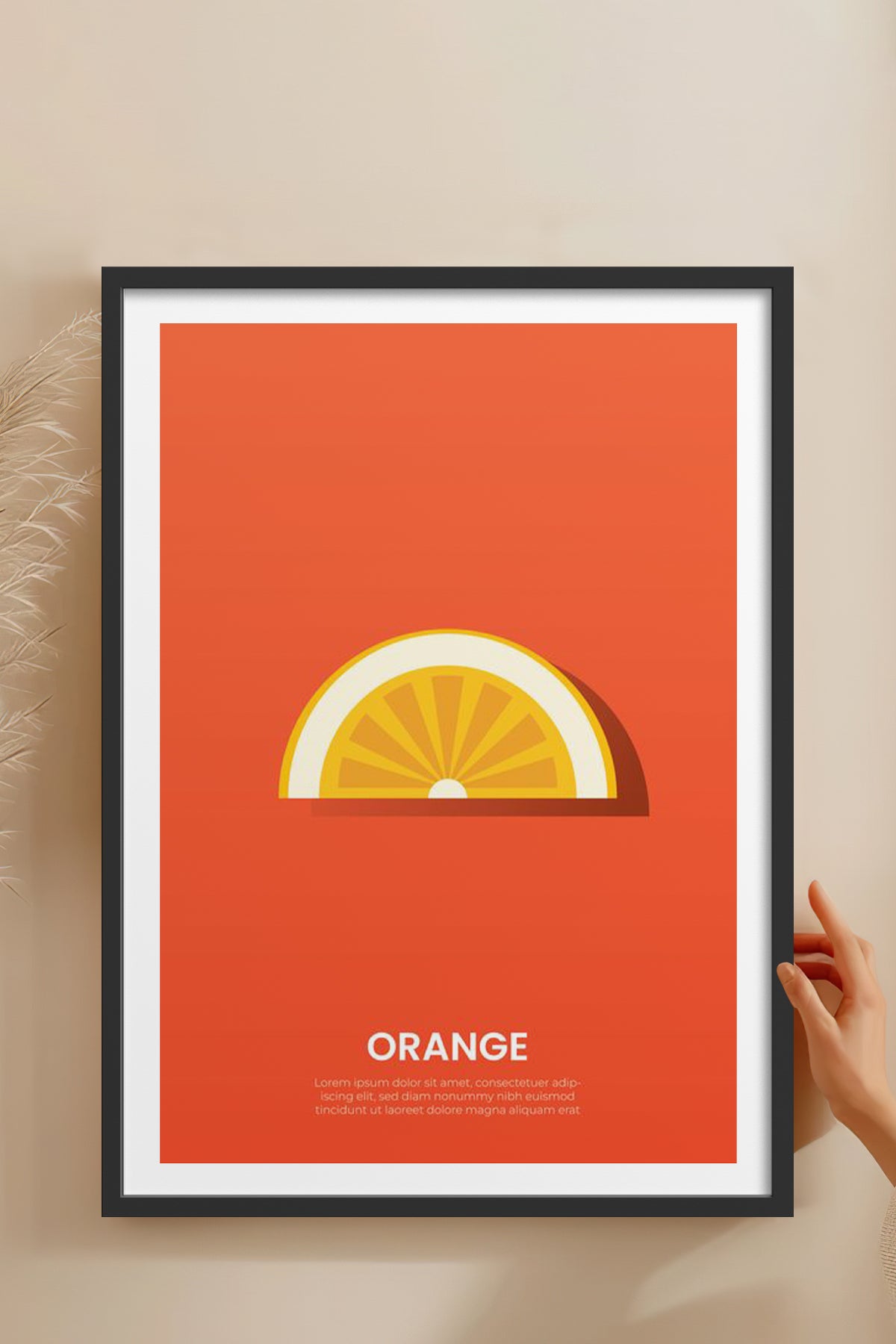 HOMEPACK Ahşap Çerçeveli Tablo Çerçeveli Poster Sanatsal Modern Duvar Dekoru TK-929