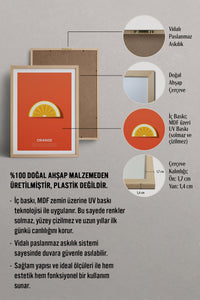 HOMEPACK Ahşap Çerçeveli Tablo Çerçeveli Poster Sanatsal Modern Duvar Dekoru TK-929