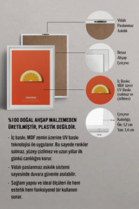 HOMEPACK Ahşap Çerçeveli Tablo Çerçeveli Poster Sanatsal Modern Duvar Dekoru TK-929