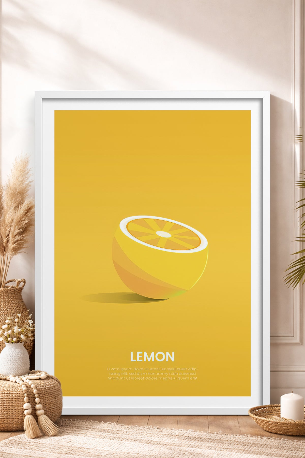 HOMEPACK Ahşap Çerçeveli Tablo Çerçeveli Poster Sanatsal Modern Duvar Dekoru TK-930