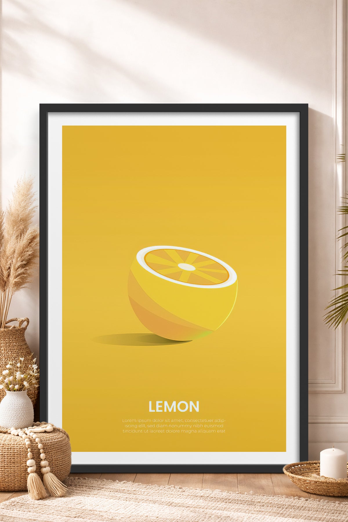 HOMEPACK Ahşap Çerçeveli Tablo Çerçeveli Poster Sanatsal Modern Duvar Dekoru TK-930