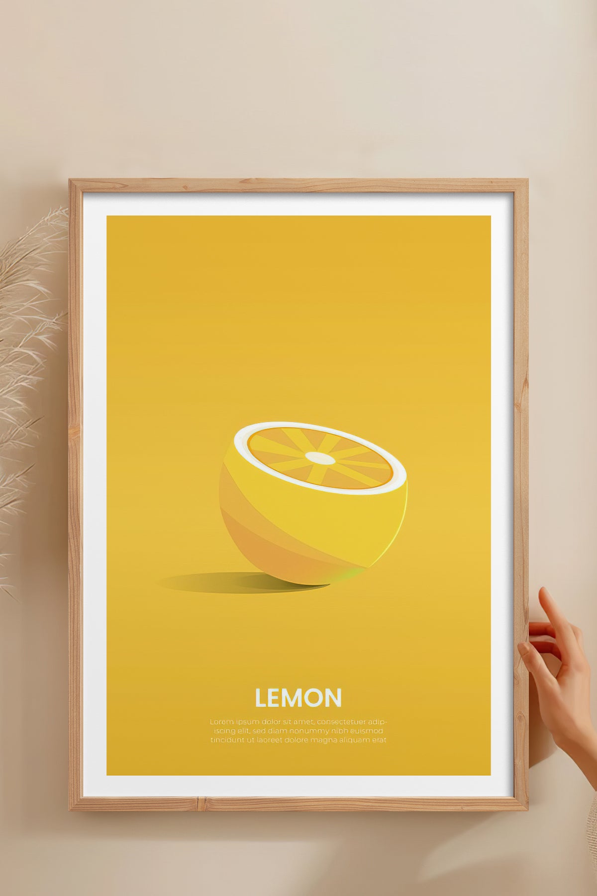 HOMEPACK Ahşap Çerçeveli Tablo Çerçeveli Poster Sanatsal Modern Duvar Dekoru TK-930