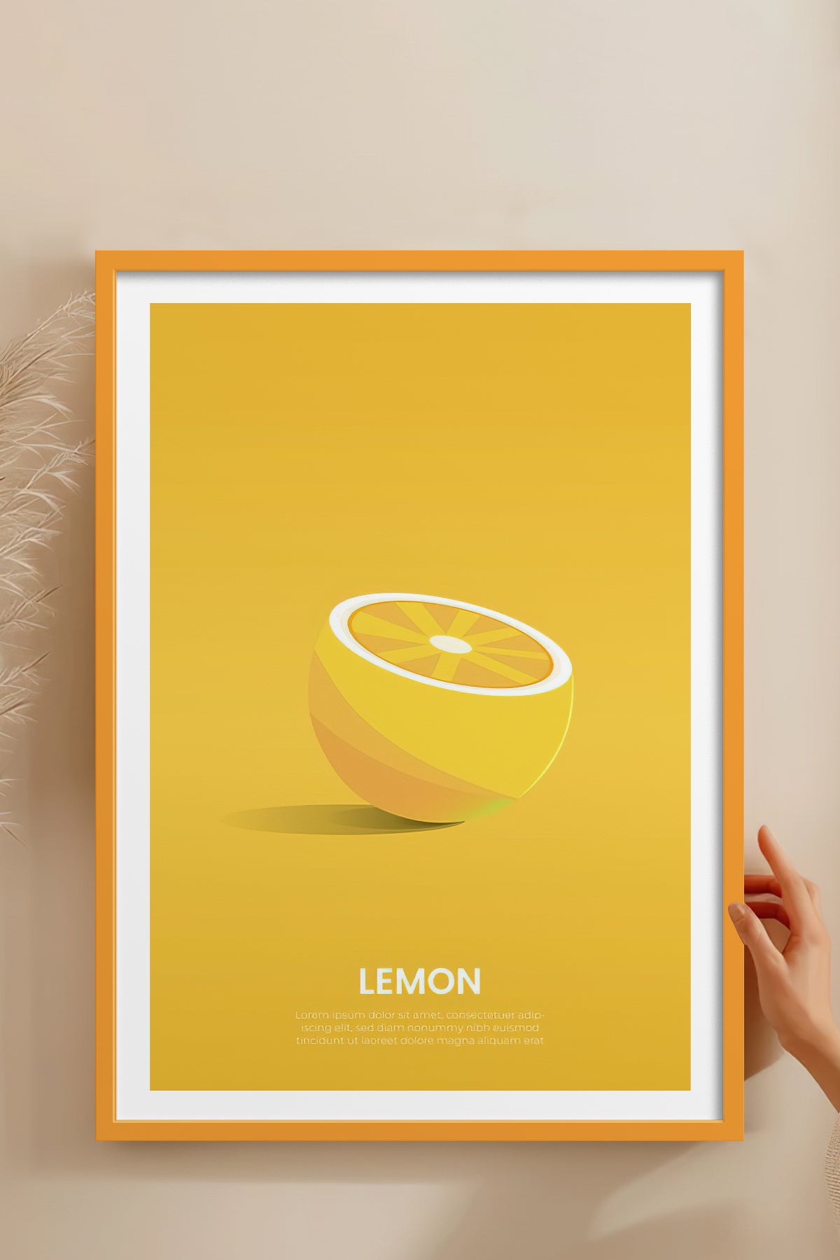HOMEPACK Ahşap Çerçeveli Tablo Çerçeveli Poster Sanatsal Modern Duvar Dekoru TK-930
