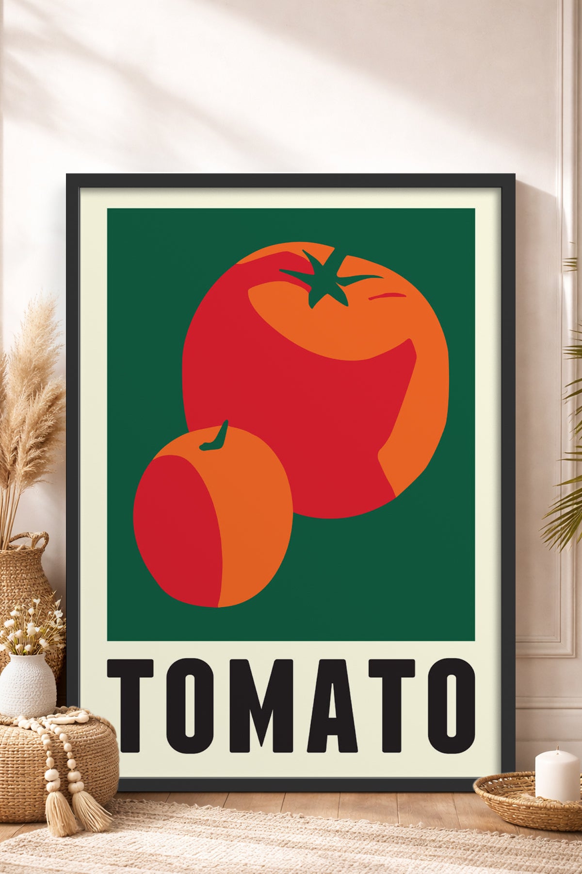 HOMEPACK Ahşap Çerçeveli Tablo Çerçeveli Poster Sanatsal Modern Duvar Dekoru TK-931