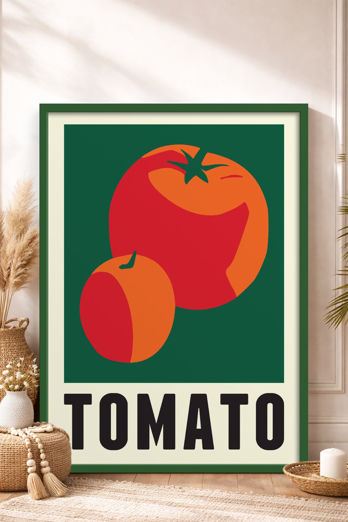 HOMEPACK Ahşap Çerçeveli Tablo Çerçeveli Poster Sanatsal Modern Duvar Dekoru TK-931
