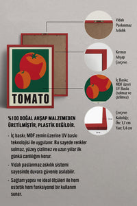 HOMEPACK Ahşap Çerçeveli Tablo Çerçeveli Poster Sanatsal Modern Duvar Dekoru TK-931