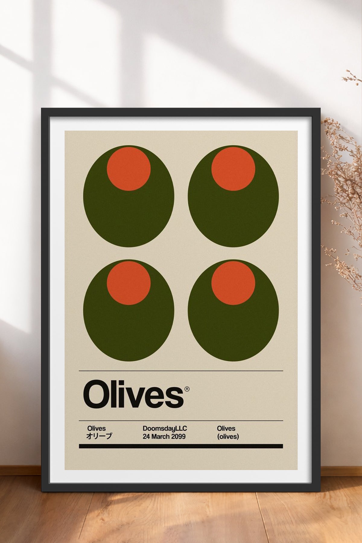HOMEPACK Ahşap Çerçeveli Tablo Çerçeveli Poster Sanatsal Modern Duvar Dekoru TK-932