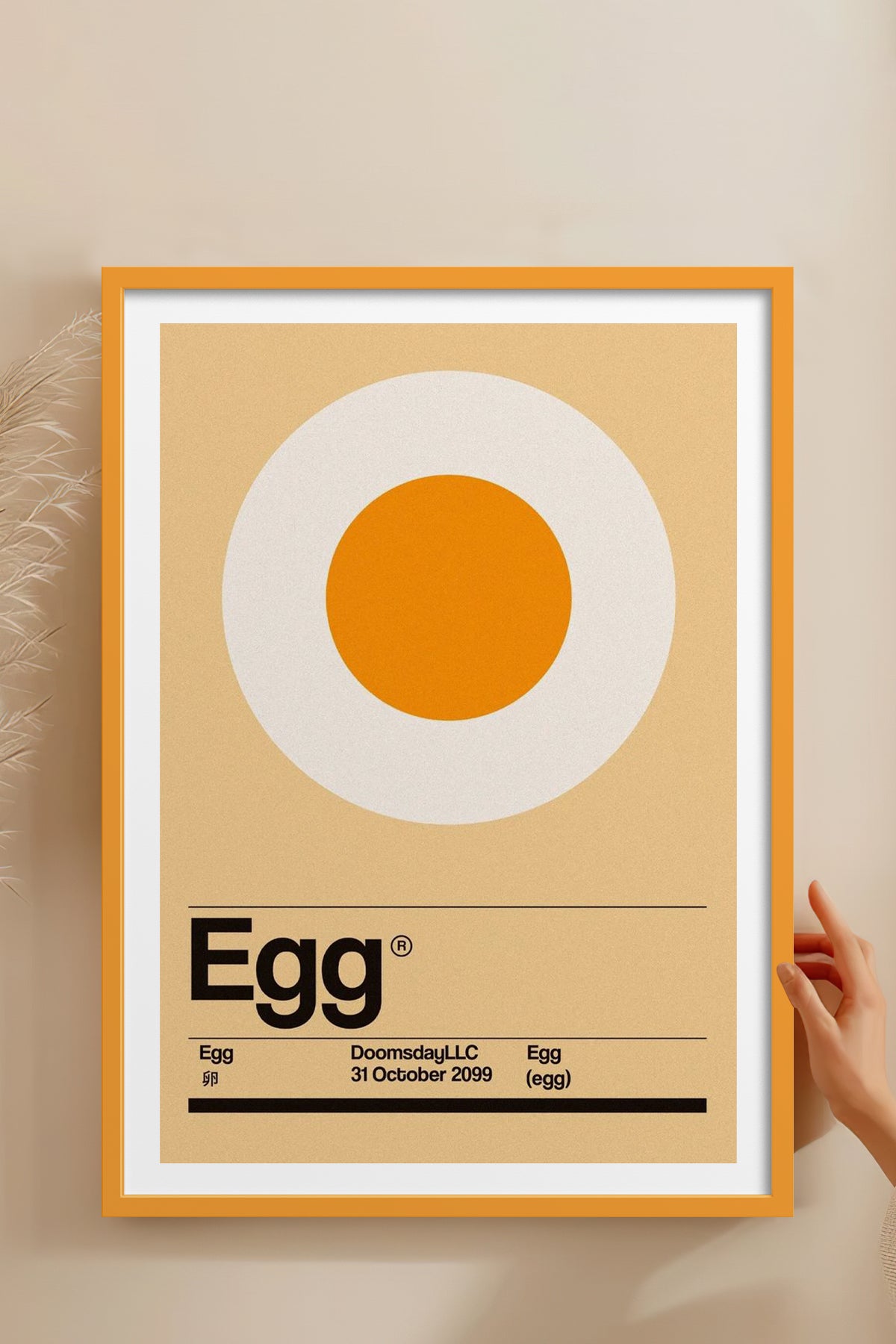 HOMEPACK Ahşap Çerçeveli Tablo Çerçeveli Poster Sanatsal Modern Duvar Dekoru TK-934