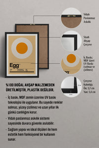 HOMEPACK Ahşap Çerçeveli Tablo Çerçeveli Poster Sanatsal Modern Duvar Dekoru TK-934